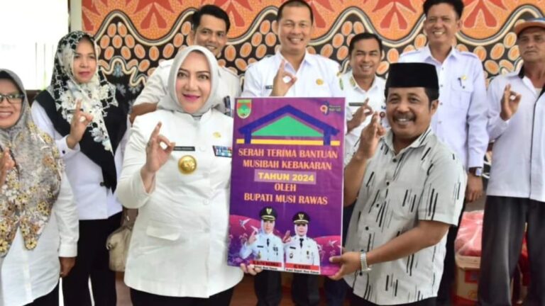 Bupati Musirawas Peduli dan Bantu Korban Kebakaran di Empat Kecamatan