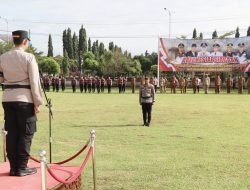 Siaga Darurat Bencana Asap, Kapolres Musi Rawas Pimpin Apel Kesiapsiagaan Bencana Asap Akibat Karhutlabun