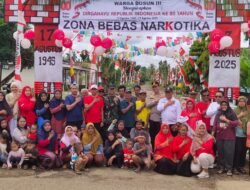 Tingkatkan Jiwa Nasional dan Cinta Tanah Air, Polres Musi Rawas Gelar Lomba Kejuaraan Kampung Merah Putih di Desa Surodadi