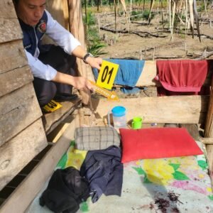 Diduga Sakit, Satreskrim Bersama Unit Identifikasi dan Polsek BTS Ulu Sigap Evakuasi Korban Meninggal di Kebun Desa Sadu