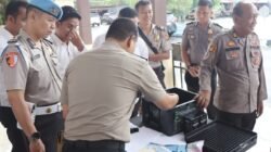 Kapolres Perintahkan Pengecekan Senpi Dinas yang Ada di Gudang Logistik