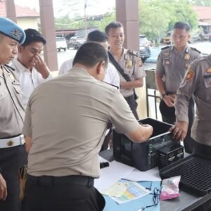 Kapolres Perintahkan Pengecekan Senpi Dinas yang Ada di Gudang Logistik
