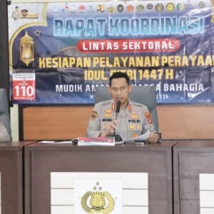 Berikan Pelayanan Prima dan Humanis, Kapolres Musi Rawas Pimpin Langsung Rapat Koordinasi Lintas Sektoral Ops Ketupat Musi 2026
