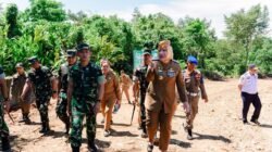 Pangdam II/Sriwijaya bersama Bupati Musi Rawas Tinjau Pembangunan Yonif TP 947