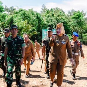 Pangdam II/Sriwijaya bersama Bupati Musi Rawas Tinjau Pembangunan Yonif TP 947